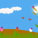 Spring painting  screen for extension Chrome web store in OffiDocs Chromium
