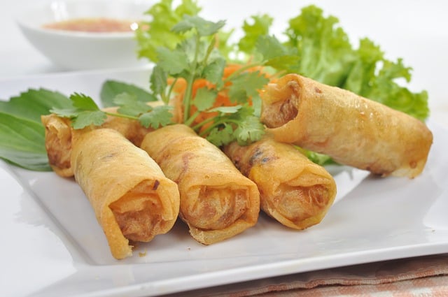 Free download spring rolls food dish meal free picture to be edited with GIMP free online image editor