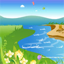 Spring Theme New Year  screen for extension Chrome web store in OffiDocs Chromium