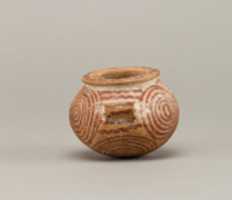 Free download Squat decorated ware jar depicting spirals free photo or picture to be edited with GIMP online image editor