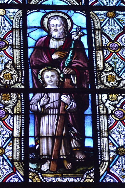 Free download stained glass church joseph father free picture to be edited with GIMP free online image editor
