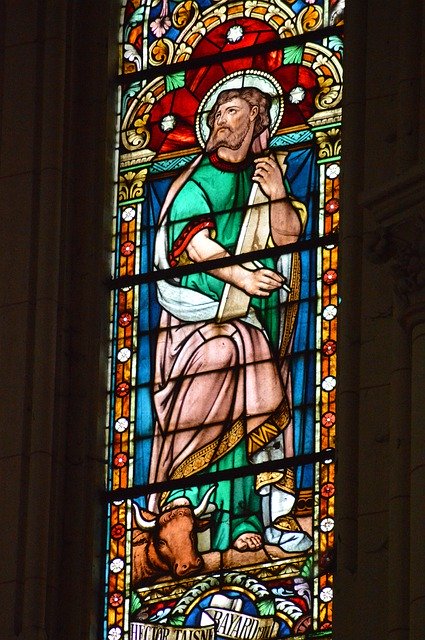 Free download Stained Glass Colorful Man -  free photo or picture to be edited with GIMP online image editor