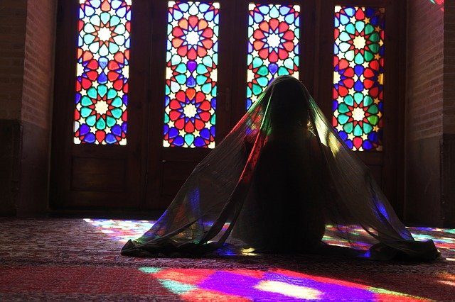 Free picture Stained Glass Veil Iran -  to be edited by GIMP free image editor by OffiDocs