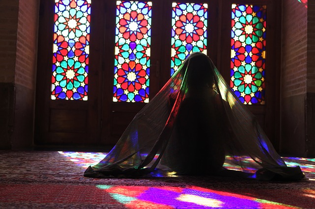 Free download stained glass veil iran mosque free picture to be edited with GIMP free online image editor