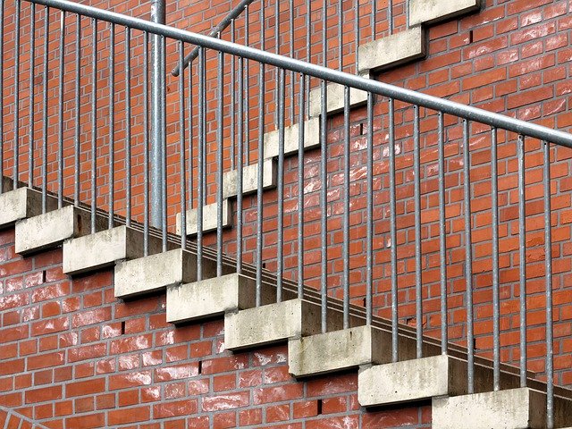 Free download Stairs Brick Wall Geometry -  free photo or picture to be edited with GIMP online image editor
