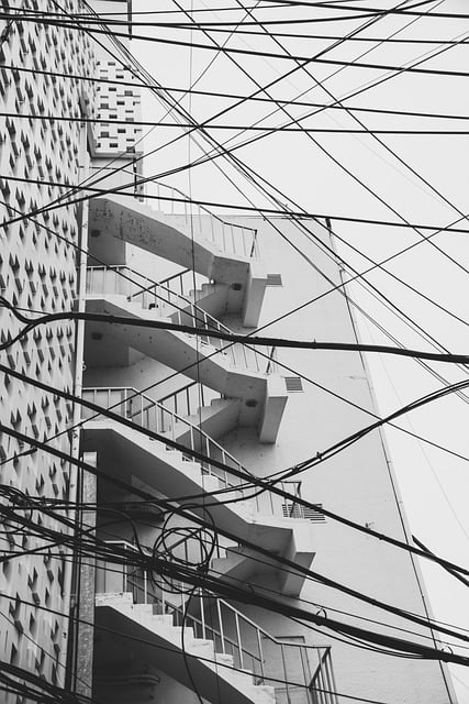 Free download stairs building cable electricity free picture to be edited with GIMP free online image editor