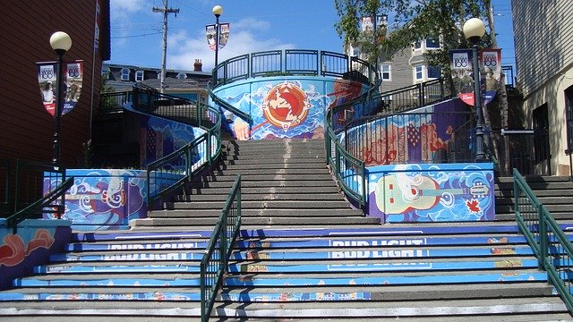 ดาวน์โหลดฟรี Stairs George Street St - รูปถ่ายหรือรูปภาพฟรีที่จะแก้ไขด้วยโปรแกรมแก้ไขรูปภาพออนไลน์ GIMP