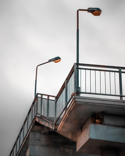 Free download stairs lamps pillar city metal free picture to be edited with GIMP free online image editor