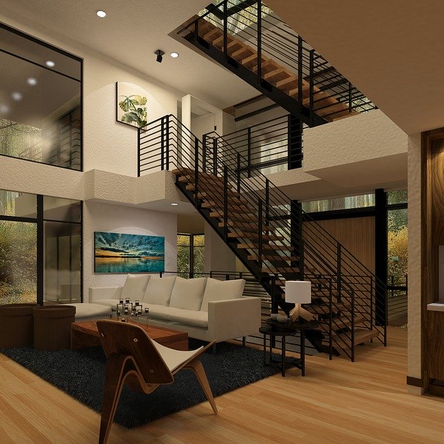 Muat turun percuma Stairs Living Room - foto atau gambar percuma untuk diedit dengan editor imej dalam talian GIMP