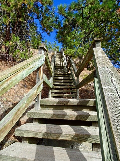 Free download Stairway Stairs Wooden -  free photo or picture to be edited with GIMP online image editor