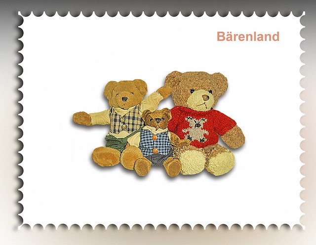 Free download Stamp Bear Cuddly -  free illustration to be edited with GIMP free online image editor
