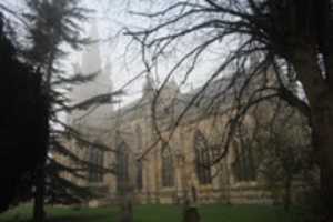 Free download St Andrews Church Heckington on a misty morning free photo or picture to be edited with GIMP online image editor