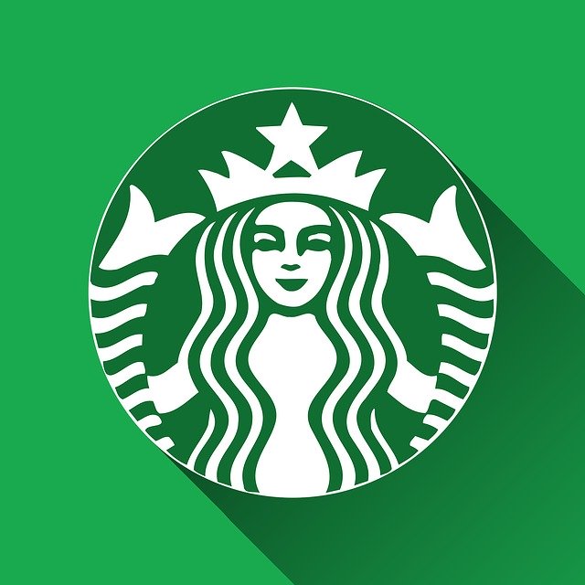Free download Starbucks Logo Long Shadow -  free illustration to be edited with GIMP free online image editor
