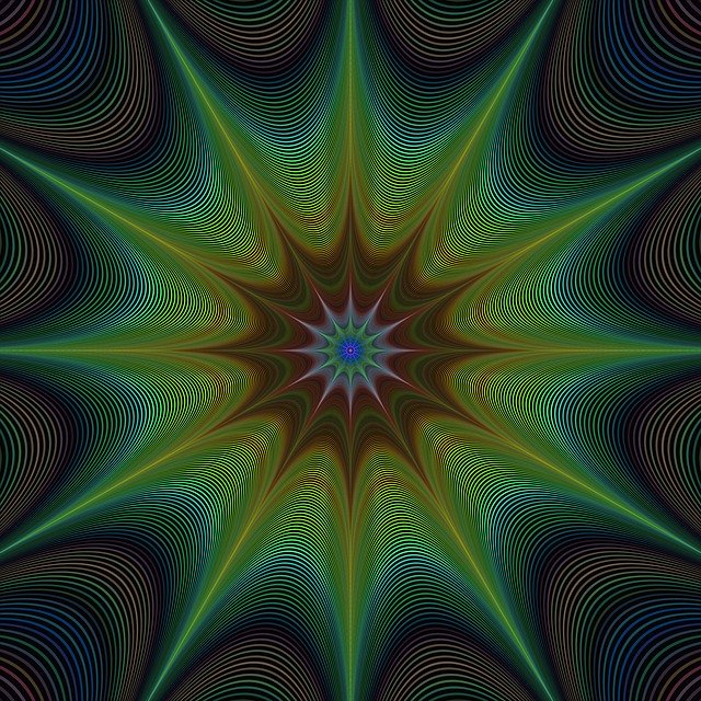 Free download Star Fractal Background -  free illustration to be edited with GIMP free online image editor