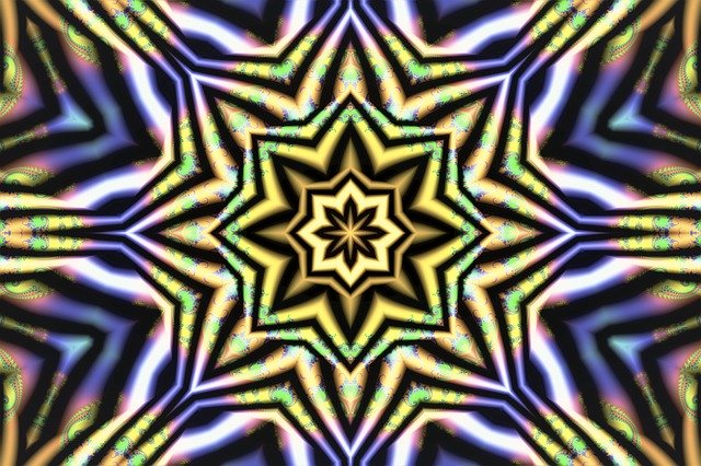 Free download Star Fractal Texture -  free illustration to be edited with GIMP free online image editor