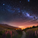 Starry Night Over the Valley  screen for extension Chrome web store in OffiDocs Chromium