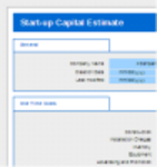 Free download Start-up Capital Estimate Microsoft Word, Excel or Powerpoint template free to be edited with LibreOffice online or OpenOffice Desktop online
