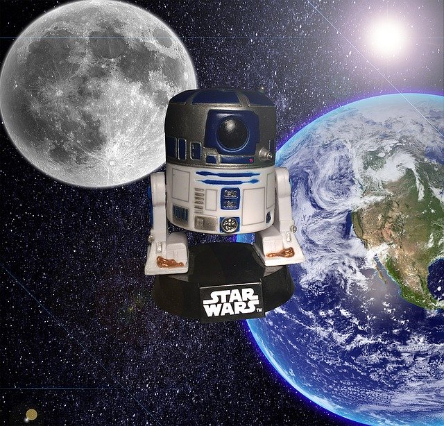 Free download Star Wars R2D2 Space -  free illustration to be edited with GIMP free online image editor