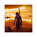 Star Wars VII: The Force Awakens Rey  BB 8  screen for extension Chrome web store in OffiDocs Chromium