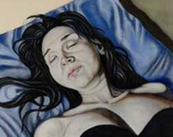 Free download Stas Korolov, Tania Sleeping, Oil On Canvas 100x 80 Cm, 2016 free photo or picture to be edited with GIMP online image editor