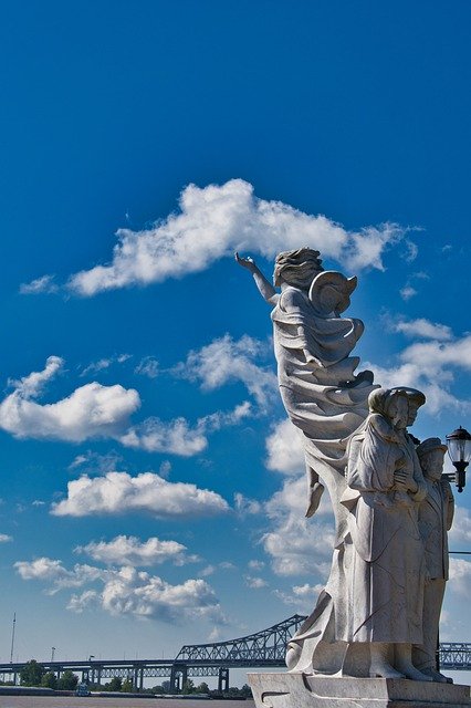 Free download Statue Clouds Sky New -  free free photo or picture to be edited with GIMP online image editor