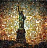 Free download statueoflibertyphotomosaic free photo or picture to be edited with GIMP online image editor