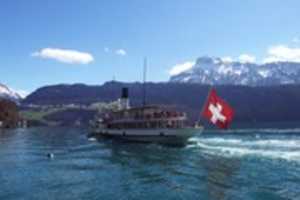 Free download Steam Boat on Swiss Lake free photo or picture to be edited with GIMP online image editor