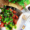 Steamed fish seasoned with chili  screen for extension Chrome web store in OffiDocs Chromium