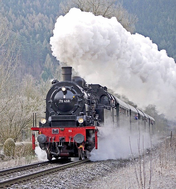 Free download steam locomotive passenger train free picture to be edited with GIMP free online image editor