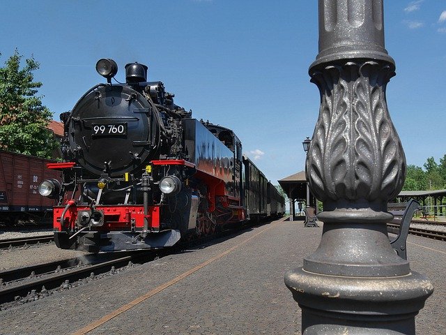 ดาวน์โหลดฟรี Steam Locomotive Railway - รูปถ่ายหรือรูปภาพฟรีที่จะแก้ไขด้วยโปรแกรมแก้ไขรูปภาพออนไลน์ GIMP