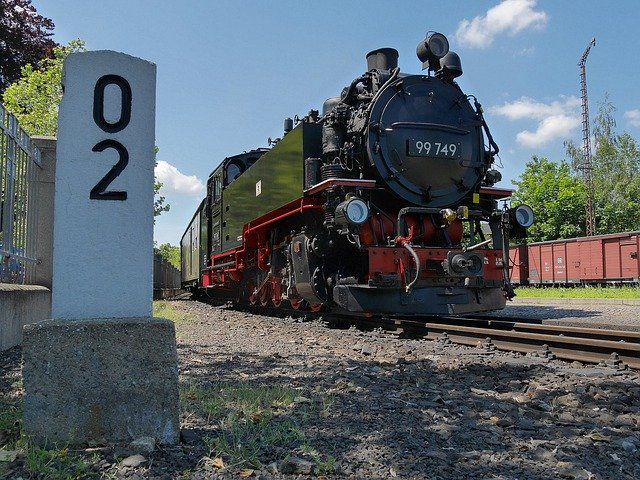 Muat turun percuma Steam Locomotive Zittau Mileage - foto atau gambar percuma untuk diedit dengan editor imej dalam talian GIMP