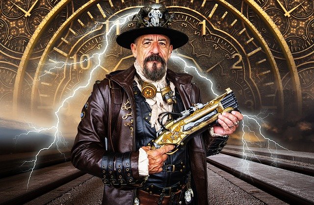 Template Photo Steampunk Time Timetravel -  for OffiDocs