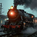 Steam Train at the Station  screen for extension Chrome web store in OffiDocs Chromium
