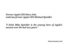 Free download Steve Jobs endorses Michael Spindler free photo or picture to be edited with GIMP online image editor