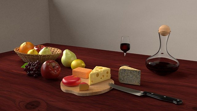 Free download Still Life Fruits Cheese -  free illustration to be edited with GIMP free online image editor