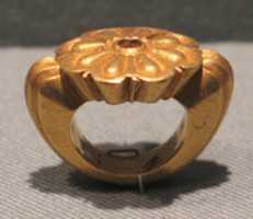 Free download Stirrup-Shaped Ring with Open Lotus Design on Bezel free photo or picture to be edited with GIMP online image editor