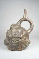 Free download Stirrup Spout Bottle with Grotesque Head and Animals free photo or picture to be edited with GIMP online image editor