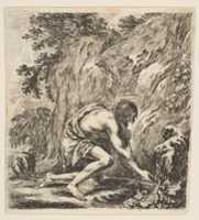 Free download St. John the Baptist Drawing Water from a Spring free photo or picture to be edited with GIMP online image editor