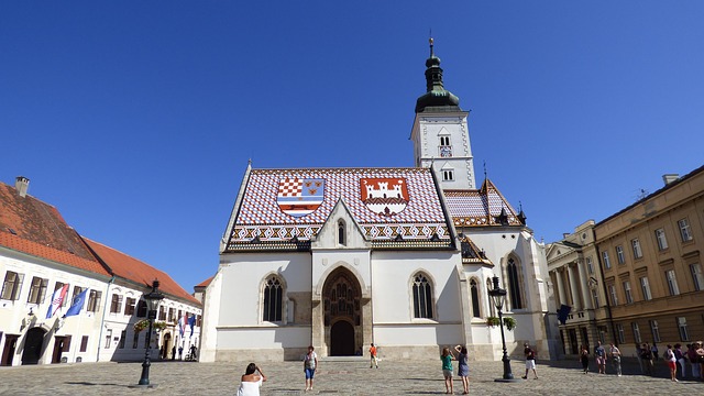 Free download st marks church zagreb landmark free picture to be edited with GIMP free online image editor