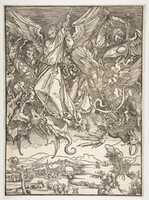 Free download St. Michael and the Dragon, from The Apocalypse free photo or picture to be edited with GIMP online image editor