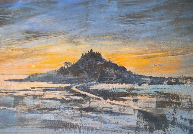 Free download St Michaels Mount Cornwall England -  free illustration to be edited with GIMP free online image editor