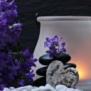 Stone flowers next tocandles  screen for extension Chrome web store in OffiDocs Chromium