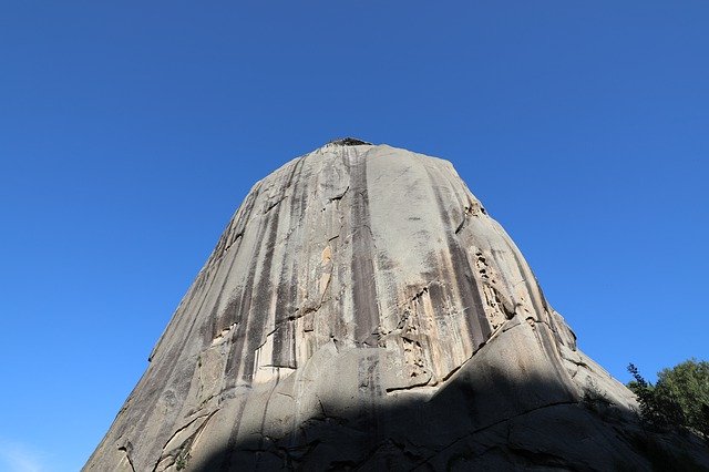 Free download Stone Mountain Blue Sky -  free photo or picture to be edited with GIMP online image editor