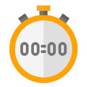Stopwatch app  screen for extension Chrome web store in OffiDocs Chromium