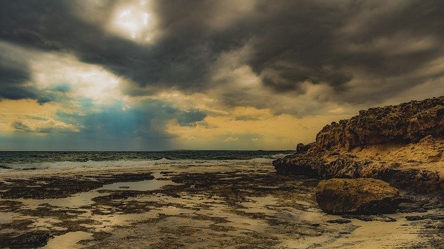 Free download Stormy Weather Storm Rocky Coast -  free photo or picture to be edited with GIMP online image editor