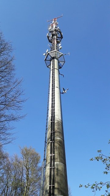 Free download Strand Mast Transmission Tower -  free photo or picture to be edited with GIMP online image editor