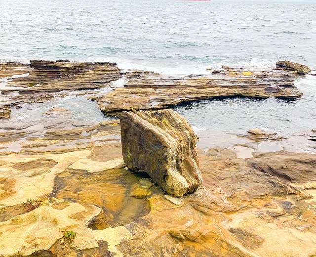 Download grátis Strata Rock Sea - foto ou imagem gratuita para ser editada com o editor de imagens online GIMP
