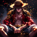 Straw Hat Luffy One Piece Wallpaper  screen for extension Chrome web store in OffiDocs Chromium