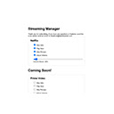Streaming Manager  screen for extension Chrome web store in OffiDocs Chromium