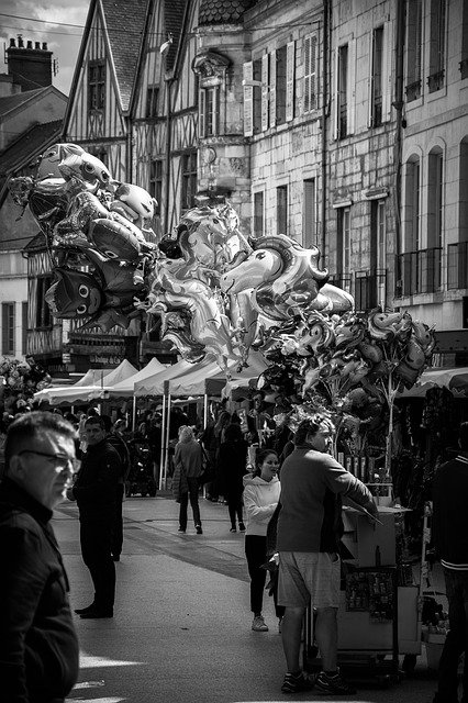 Free download Street Balloons Sale -  free photo or picture to be edited with GIMP online image editor
